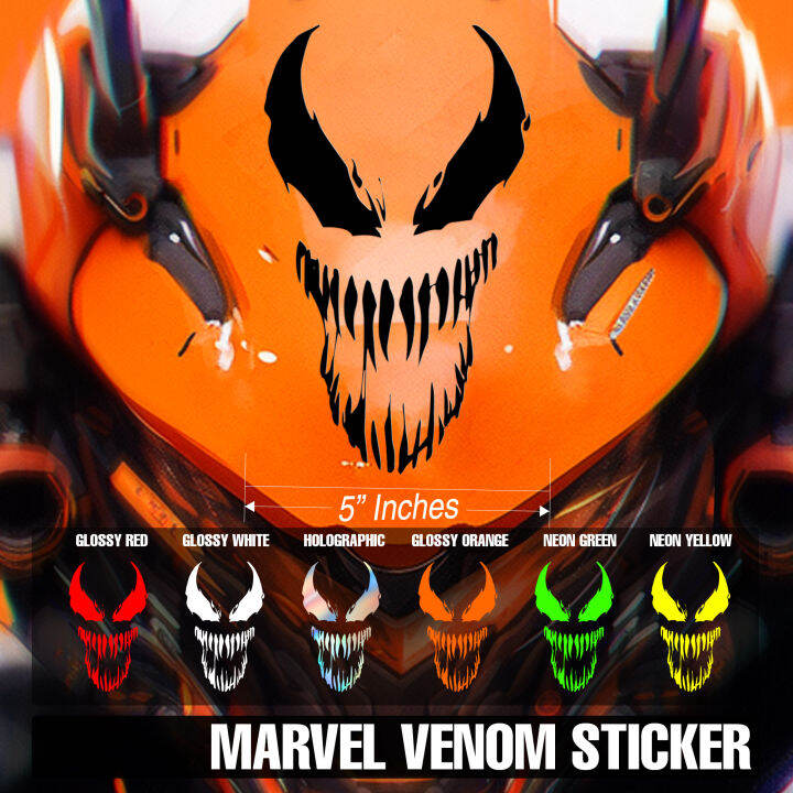 5" Inches MARVEL VENOM Sticker for FENDER / VISOR / CAR Lazada PH