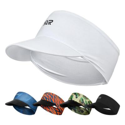 Empty Top Hat Sport Beach Visor Hat Anti-UV Sun Visor Beach Hat With Reflective Logo Sweat-Absorbent Quick Dry Breathable For Summer diplomatic