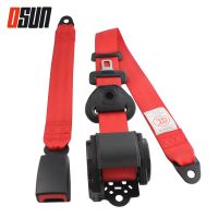 Universal Red  21mm 3 Point Car Seat Belts Safety Belt Extender Extension Buckle Adujstable Shoulder Seatbelt Fits Most Car Bus Seat Covers