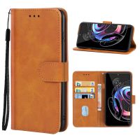 SmartPhonemall Leather Phone Case For Motorola Moto Edge 30 Ultra(Brown)