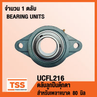 UCFL216 ตลับลูกปืนตุ๊กตา BEARING UNITS UCFL 216 ( สำหรับเพลาขนาด 80 มิล ) UC216 + FL216 จำนวน 1 ตลับ โดย TSS