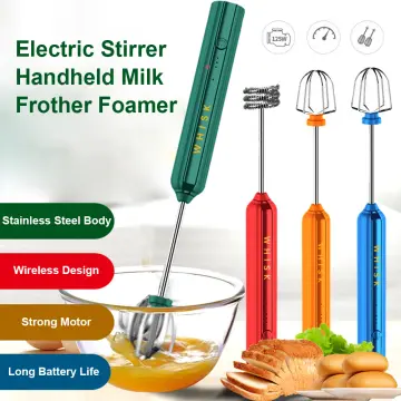 Milk Frother Handheld, Battery Powered Drink Mixer for Matcha Coffee,  Electric P
