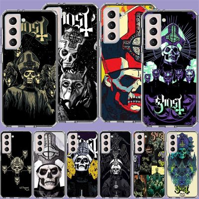 （shine electron）Ghost Papa Emeritus เคสโทรศัพท์สำหรับ Samsung Galaxy S23 S22อัลตร้า S21 FE S20 S10 S8 S9บวก S10E ปกคลุมเปลือกหอย S7ขอบ