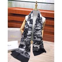 nd Design Autumn and Winter Warm Cashmere Shawls and Wraps Long Scarves for Women Animal Pattern Thick Scarf Black