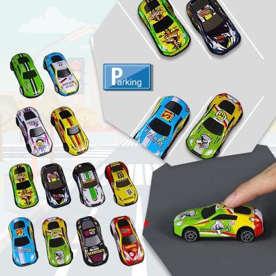 Iron Shell Toy Car Alloy Graffiti Glide Back Mini Tin Small Car Simulation Model Racing Mini Tin Small Car Iron Shell Toy Car