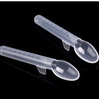 【cw】 3pcs/lot Medicine Feeder Baby Infant Transparent Feeding Spoons Anti Choke Dropper Device with Scale