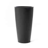 Tremont Plastic Black Round Planter 15 W x 15 D x 28 H Pot