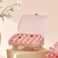 Portable Jewelry Box Jewelry Organizer Display Travel Jewelry Case Boxes Button Storage