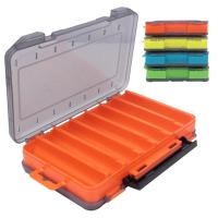 Folded Storage Box Fishing Tackle Boxes Hook Accessories Double-sided High Strength Fishing Gear Storage Box Fishing Tool Sturdy Accessories