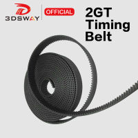 3DSWAY 2510เมตร2GT เปิดเข็มขัดเวลาซิงโครนัสกว้าง6มิลลิเมตร GT2ยางเทปสนาม2มิลลิเมตรสวมทนสำหรับ3D ชิ้นส่วนเครื่องพิมพ์ Ender 3