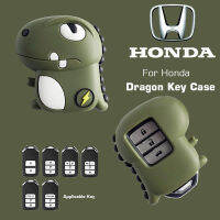 ฮอนด้า เคสกุญแจ Honda Civic รถยนต์ ลายไดโนเสาร์น่ารัก สําหรับ Dragon CRV Odyssey Accord Pilo Fit Vezel City Br-V Hr-V