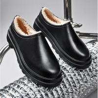 Men Slippers Winter Warm Plush Indoor Outdoor Couple Slippers WaterProof Soft Comfort Winter Shoes Men Footwear Large Size 46