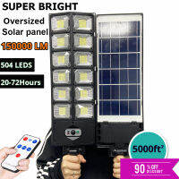 Newest 500 Watts Solar Led Light Outdoor 504LED Solar Lamp Waterproof Garden Light Remote Control Solar Street Lamps for Garden