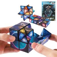 Magnetic Cube ของเล่น Antistress Infinite Relax สำหรับผู้ใหญ่ Cube Magic Hand ปลายนิ้วของเล่น Office Flip Cubic Puzzle Ball Reliever Toy