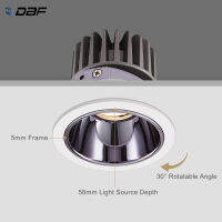 Round Anti-Glare LED Downlights 7W 10W 12W 20W Dimmable Ceiling Recessed Downlight Frame Changeable Spot Lights Ceiling Lamps