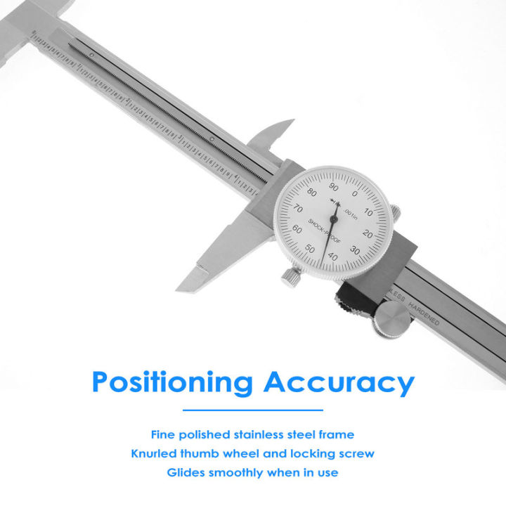 dagafga-เครื่องมือวัดชนิดมีหน้าปัด6-สแตนเลสเวอร์เนียคาลิปเปอร์ภายในภานนอกเส้นผ่าศูนย์กลางเครื่องมือวัดชนิดมีหน้าปัดเครื่องมือวัดชนิดมีหน้าปัดเครื่องมือวัดสำหรับใช้ในครัวเรือนการวัด-diy