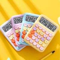 CIFbuy Korean Kawaii Calculator Cartoon Candy Colour Silent Mechanical Keyboard Desktop Financial and Accounting Learning Calculator Keyboard Calculator Student Portable 12 Bit Calculator