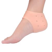 【hot】¤  2Pcs Silicone Feet Socks Moisturizing Gel Heel Thin with Hole Cracked Foot Protector for Insoles