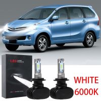 New ชุดหลอดไฟหน้า LED 6000K สีขาวสว่างสูง ต่ํา สําหรับ Toyota Avanza (F650) (2012-2019) 2 ชิ้น