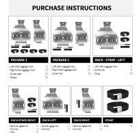 กล่องอลูมิเนียมสำหรับ BMW R 1250 GS R1250GS F850GS R1200GS รถมอเตอร์ไซด์ F750GS กระเป๋าข้างตัวยึดกระเป๋าเดินทาง