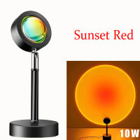 Colorful Sunset Lamp Remote Control Sun Projector RGB Sunset Night Lights Live Broadcast Room Decor Photography Fill Light Lamps