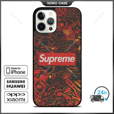 Supre me Phone Case for iPhone 14 Pro Max / iPhone 13 Pro Max / iPhone 12 Pro Max / XS Max / Samsung Galaxy Note 10 Plus / S22 Ultra / S21 Plus Anti-fall Protective Case Cover