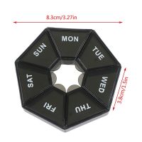 ‘；【。 New 7 Grids Portable Weekly Pill Box Storage Case Pill Case Container Mini Medicine Organizer Tablet Dispenser Splitters