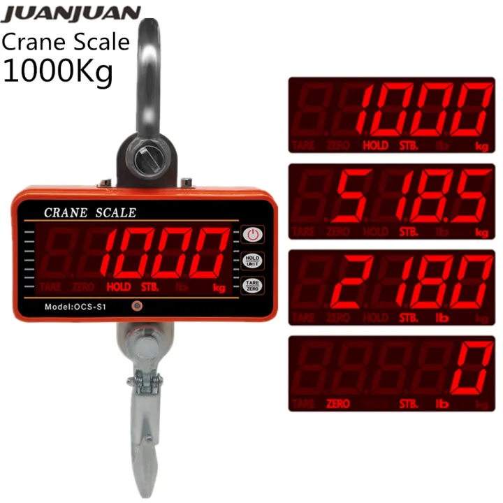 1000kg 2000lb Crane Scales Industrial Heavy Duty Weighing Balance