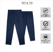 Quần tây nam BEN & TOD âu Side Tab cotton co giãn công sở thanh lịch Hight