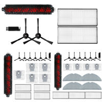 แปรงด้านข้างกรองถุงเก็บฝุ่นชุดสำหรับ Roborock S8, S8บวกเครื่องดูดฝุ่นหุ่นยนต์กวาดหุ่นยนต์เครื่องดูดฝุ่นอุปกรณ์ชิ้นส่วน
