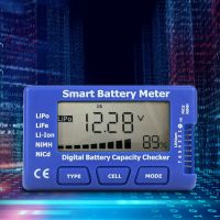 จอแสดงผลจอแบ็คลิสต์ LCD ตัวตรวจสอบแบตเตอรี่มิเตอร์เซลล์6.5V-29.4V มีความต้านทานในตัว5-In-1เครื่องวัดค่าการบำรุงรักษา