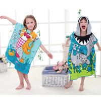 Newborn Baby Bath Towel Cute Cartoon Children Hooded Cloak Beach Towel Infant Wrap Blanket Animal Toddler Boy Girl Kid Swim Robe