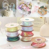 【hot sale】◙☏☬ D18 Fish Tail Ribbon 40mm x Yards Wave Silk Organza Ribbon Bow Material for Hair Ornament Gift Wrapping Wedding Decoration Lace Ribbons