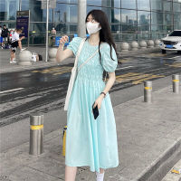 พร้อมส่ง ?? Bommy dress เดรสแขนสั้นสม็อคอกสีน่ารัก (IN35335)