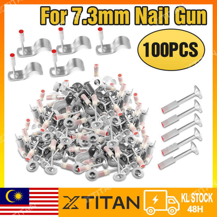 【KL Stock】Metal Rivet Round Nail Pipe Clamp Nail Heavy Duty Nail Manual