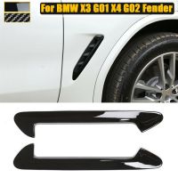 Side Fender Air Vent Cover Trim Protection Sticker For BMW X3 G01 X4 G02 2018 2019 2020 Car Accessories Gloss Black Carbon Look