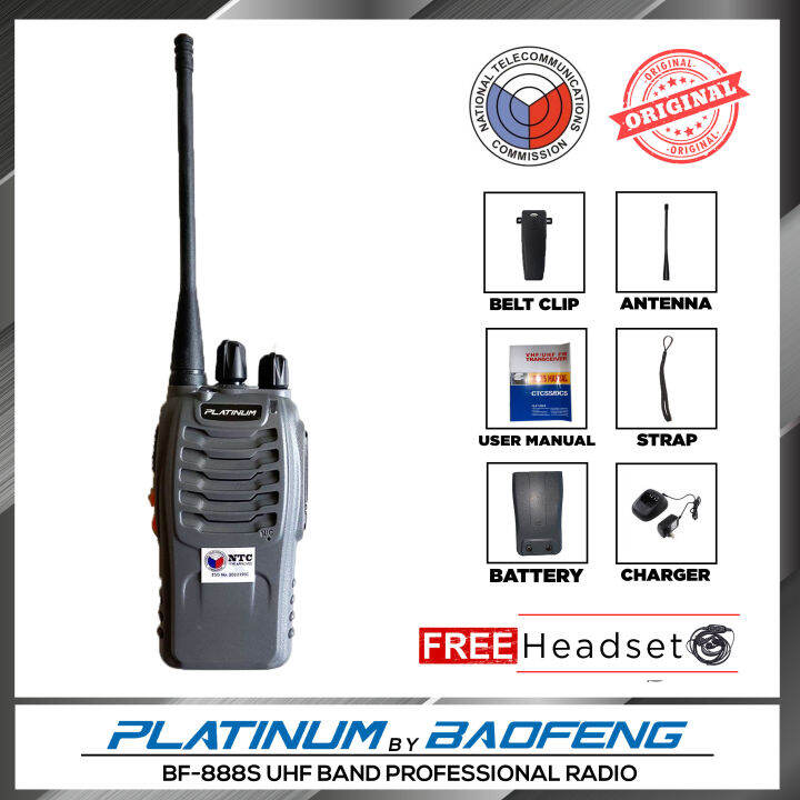Baofeng/Platinum BF888s UHF Transceiver Walkie Talkie Portable Two Way