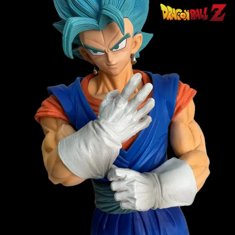 Dragon Ball Z Action Figure, Super Saiyajin, Cabelo Azul, Vegeta IV,  Figurinhas Vegetto Son Goku, Boneca Modelo em PVC, Presentes Infantis, 22cm