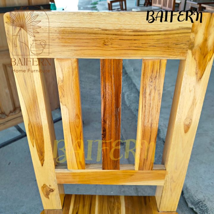 bf-เก้าอี้ไม้สัก-เก้าอี้พนักพิงไม้สัก-อย่างหนา-รับน้ำหนักได้มาก-เก้าอี้โต๊ะอาหาร-สีเคลือบเงาใส
