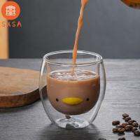 SXSA บาร์สุนัข300มล. ใสสไตล์สัตว์แก้วน้ำดื่มหมี Sloki Kaca ของขวัญเหยือกคริสต์มาส