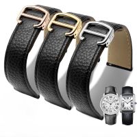 Genuine Leather Watch Strap for Cartier Tank London Solo Series Watchband Men Women 20mm