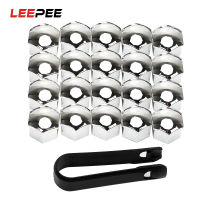 LEEPEE 20Pcs ล้อรถหมวกอ่อนนุช Bolt Rims พิเศษซ็อกเก็ต Auto Hub สกรูฝาครอบป้องกันจัดแต่งทรงผมรถตกแต่งภายนอก-ef2