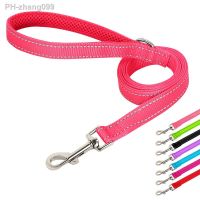 150cm Reflective Dog Leash 5ft Nylon Mesh Pet Running Walking Leads Strap for Small Medium Large Dogs Pitbull Puppy Rope Belt