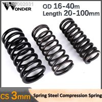 ☄ Cylidrical Coil Compression Spring Rotor Return Compressed Spring Release Pressure Spring Steel Spring Wire Dia 3mm OD 16-40mm