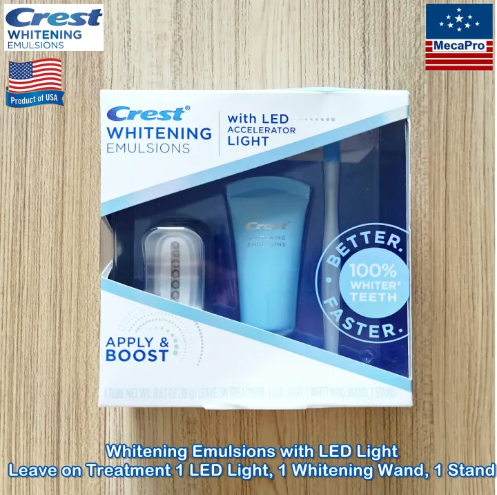 Crest® Whitening Emulsions Leaveon Teeth Whitening Kit เครส ไวท์เทน