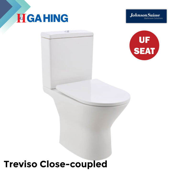 Johnson Suisse Treviso Close Coupled Toilet Bowl Water Closet Set S