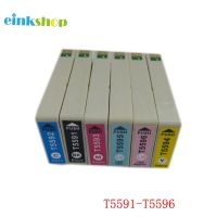 Einkshop ตลับ T5591 T5596ที่รองรับตลับหมึกสำหรับ Rx700 Epson สำหรับ Epson Stylus ตลับหมึก Rx700