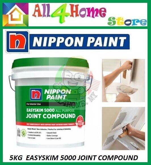 5KG NIPPON EASYSKIM 5000 Skim Coat Joint Compound for wall repair Lazada