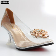 Giày cao gót nữ 7P trong suốt Rozalo R8007