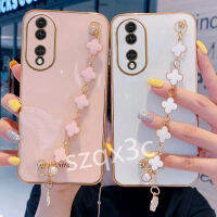 โทรศัพท์มือถือเคสสำหรับ Honor 90 Lite Pro X9a X8a X8 X6 4G 5G Huawei Nova 11i 11 Pro 2023ใหม่เคสสมาร์ทโฟน TPU พร้อมโซ่น่ารักน่ารักเคสห่อหุ้ม HONOR90Softcase ฝาหลัง